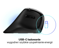 Silver Monkey Bezprzewodowa mysz optyczna Ergonomic Plus - 1361010 - zdjęcie 7